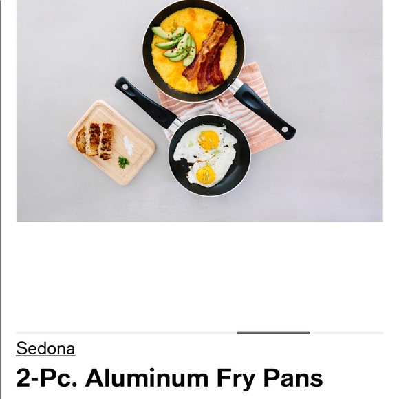 Sedona Set of 2 Aluminum Non-Stick Fry Pans 7" & 9" Dishwasher Safe, Saute Pans - Picture 7 of 8